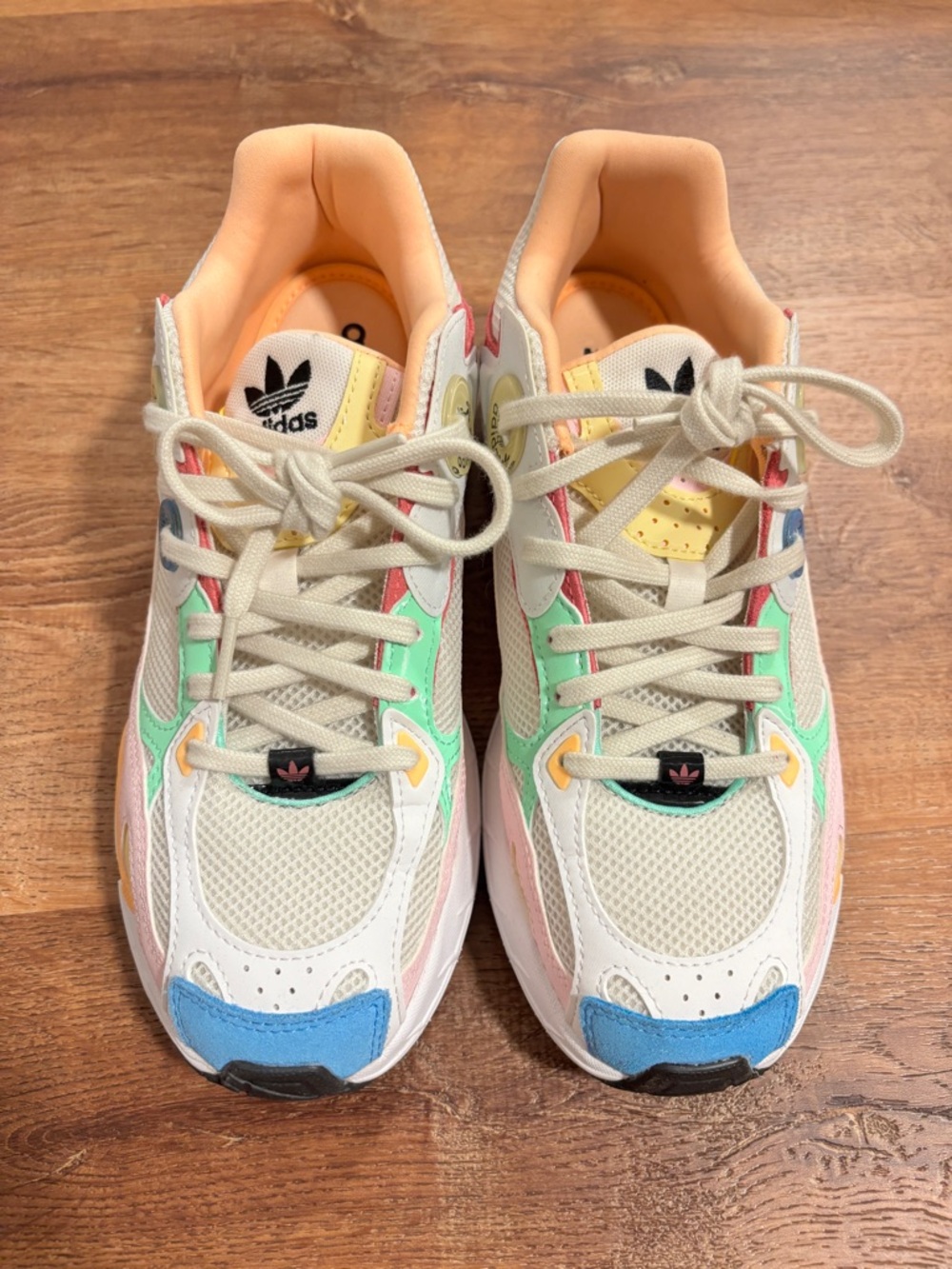 Adidas Women’s Pastel Multicolor Lace-Up Sneakers - Picture 2 of 5